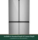 Energy Star® 22.9 Cu. Ft. Smart Counter-depth Quad-door Refrigerator In Platinum Glass With Dual-dispense Autofill Pitcher view 19