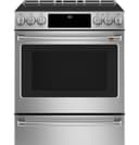 30" Smart Slide-in, Front-control, Induction And Convection Range With Warming Drawer view 1