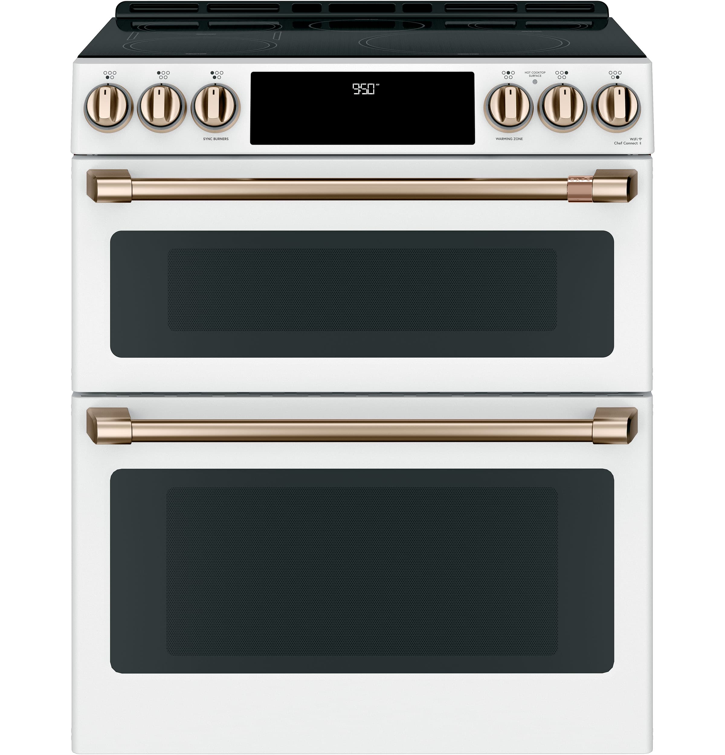 CAFÉ™ 30" Smart Slide-In, Front-Control, Induction and Convection Double-Oven Range