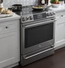 GE Series 30" Slide-In Front Control Induction and Convection Range with Warming Drawer view 17