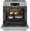 GE Series 30" Slide-In Front Control Induction and Convection Range with Warming Drawer view 6