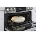 GE Series 30" Slide-In Front Control Induction and Convection Double Oven Range view 12