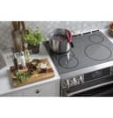 GE Series 30" Slide-In Front Control Induction and Convection Double Oven Range view 6