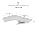 Crown Molding Profile 2 for Wall Mount Range Hood view 4