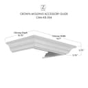 Crown Molding Profile 6 for Wall Mount Range Hood view 7