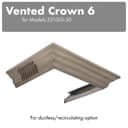 Vented Crown Molding Profile 6 For Wall Mount Range Hood view 3