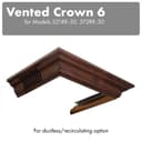 Vented Crown Molding Profile 6 For Wall Mount Range Hood view 3