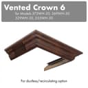 Vented Crown Molding Profile 6 For Wall Mount Range Hood view 3