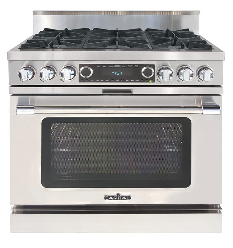 36″ Grand Chef Dual Fuel Range 6 Burners NG