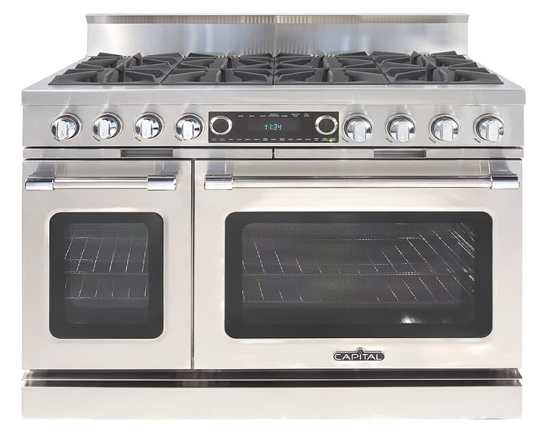 48″ Grand Chef Dual Fuel Range 8 Burners LP