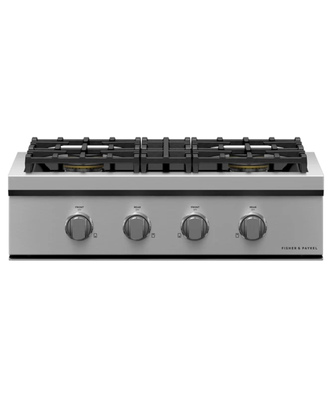 30" Series 9 4 Burner Gas Rangetop, Natural Gas view 1