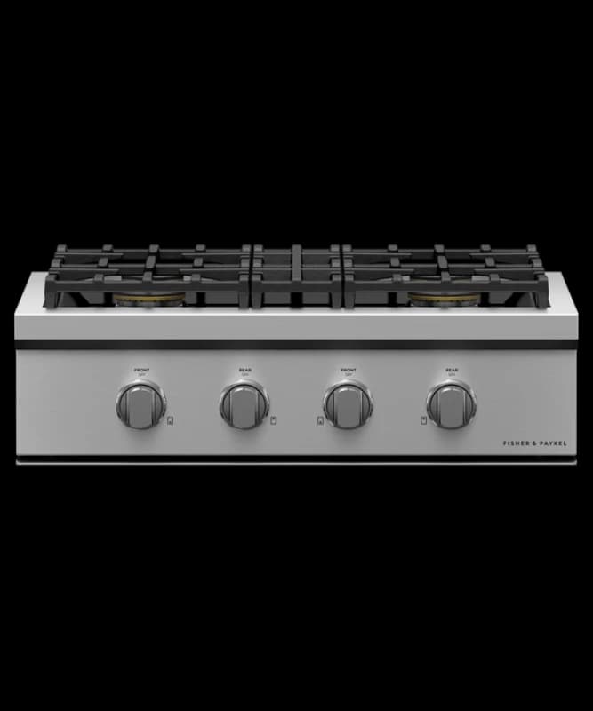 30" Series 9 4 Burner Gas Rangetop, Natural Gas