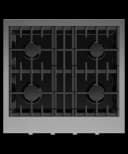 30" Series 9 4 Burner Gas Rangetop, Natural Gas view 2