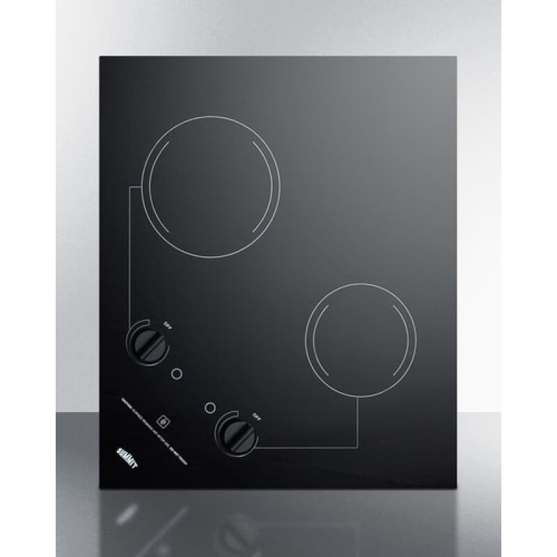 21" Wide 115V 2-Burner Radiant Cooktop