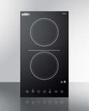 12" Wide 115V 2-Burner Radiant Cooktop view 2