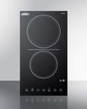 12" Wide 230V 2-Burner Radiant Cooktop view 1