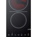 12" Wide 230V 2-Burner Radiant Cooktop view 4