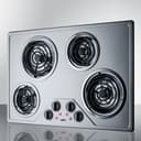 30" Wide 230V 4-Burner Coil Cooktop view 2