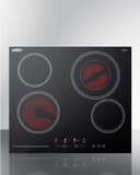 24" Wide 230V 4-Burner Radiant Cooktop view 3