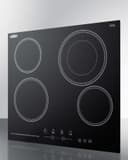 24" Wide 230V 4-Burner Radiant Cooktop view 7