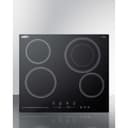 24" Wide 230V 4-Burner Radiant Cooktop view 1