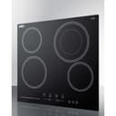 24" Wide 230V 4-Burner Radiant Cooktop view 6