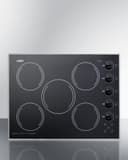 27" Wide 230V 5-Burner Radiant Cooktop view 2
