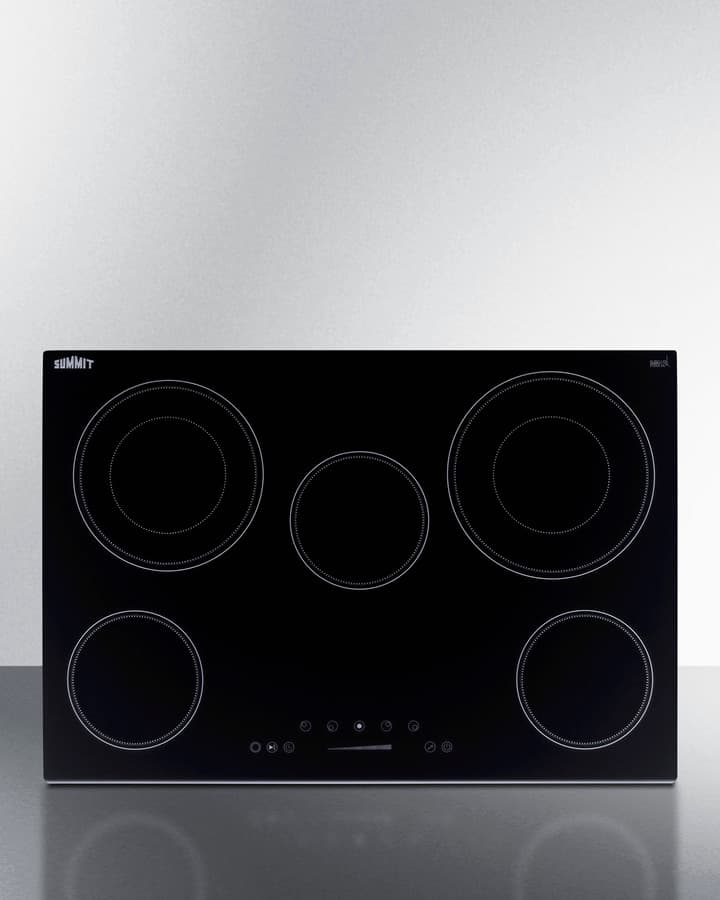 30" Wide 208-240V 5-Burner Radiant Cooktop