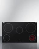 36" Wide 208-240V 5-Burner Radiant Cooktop view 1