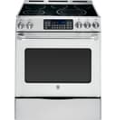 GE Series 30" Slide-In Front Control Radiant Range with Storage Drawer view 1