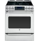 GE Series 30" Slide-In Front Control Convection Range with Baking Drawer view 2