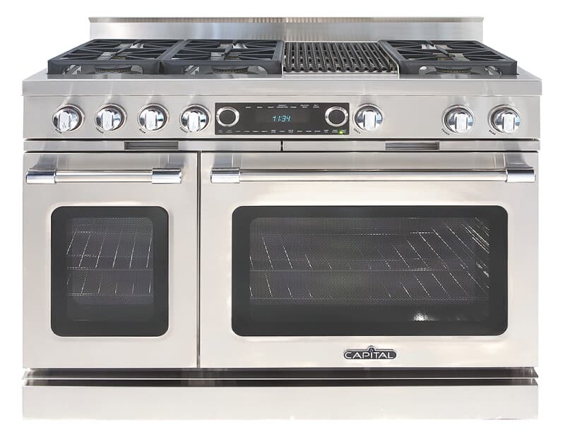 48″ Grand Chef Dual Fuel Range 4 Burners / Grill / 2 Burners NG
