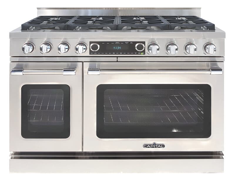 48″ Grand Chef Dual Fuel Range 8 Burners LP