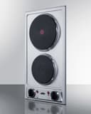 12" Wide 230V 2-Burner Solid Disk Cooktop view 2