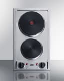 12" Wide 230V 2-Burner Solid Disk Cooktop view 1