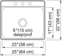 Creemore Drop In Sink - view 2