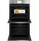 30" Smart Built-in Convection Double Wall Oven In Platinum Glass view 8