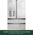 Energy Star® 27.8 Cu. Ft. Smart 4-door French-door Refrigerator In Platinum Glass view 33
