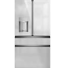 Café 22.3 Cu. Ft. Smart Counter-depth 4-door French-door Refrigerator In Platinum Glass view 1