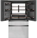 Café 22.3 Cu. Ft. Smart Counter-depth 4-door French-door Refrigerator In Platinum Glass view 3
