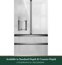 Café 22.3 Cu. Ft. Smart Counter-depth 4-door French-door Refrigerator In Platinum Glass view 17