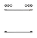 CAFÉ™ Front Control Induction Knobs and Handles - Brushed Stainless view 1