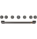CAFÉ™ 36" Brushed Black Handle & Knob Set for Pro Range and Rangetop view 1