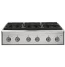 CAFÉ™ 36" Brushed Black Handle & Knob Set for Pro Range and Rangetop view 4