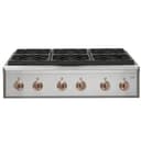 CAFÉ™ 36" Brushed Copper Handle & Knob Set for Pro Range and Rangetop view 4