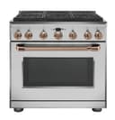 CAFÉ™ 36" Brushed Copper Handle & Knob Set for Pro Range and Rangetop view 5