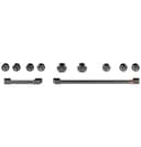 CAFÉ™ 48” Brushed Black Handle & Knob Set for Pro Range and Rangetop view 1