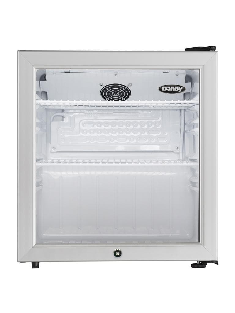 1.6 cu. ft. Compact Glass Door Fridge