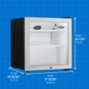 1.6 cu. ft. Compact Glass Door Fridge view 7