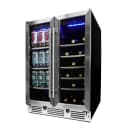 24″ Under Counter French Door Beverage Center in Stainless Steel view 3